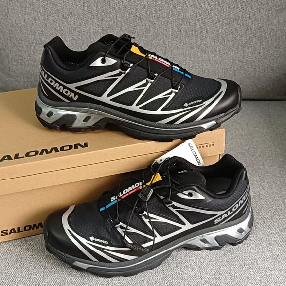 Salomon XT-6 Gore-Tex NEW Black/SilverSole Waterproof L47450600 Gender Inclusive - Picture 3 of 11
